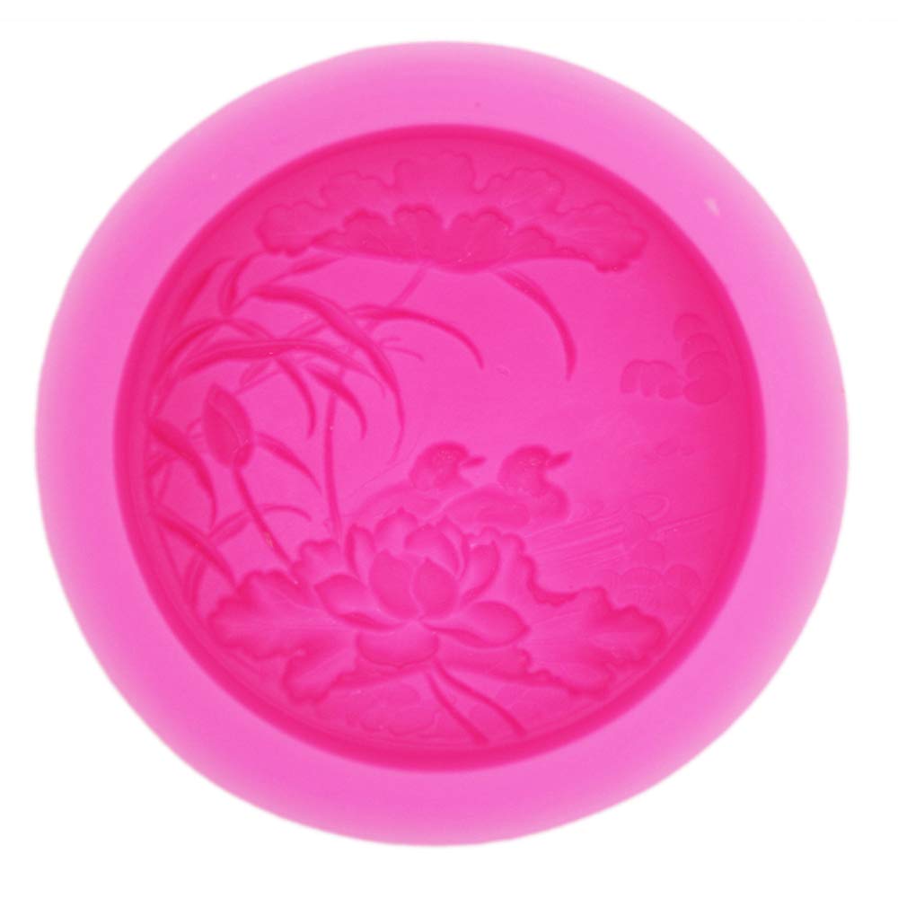 Handmade Silicone Soap Mold - Lotus Pond & Mandarin Duck Design for DIY Soap Making, Candle Making, Bath Bomb Crafting - Perfect for Home Decor, Gift Making & Craft Projects