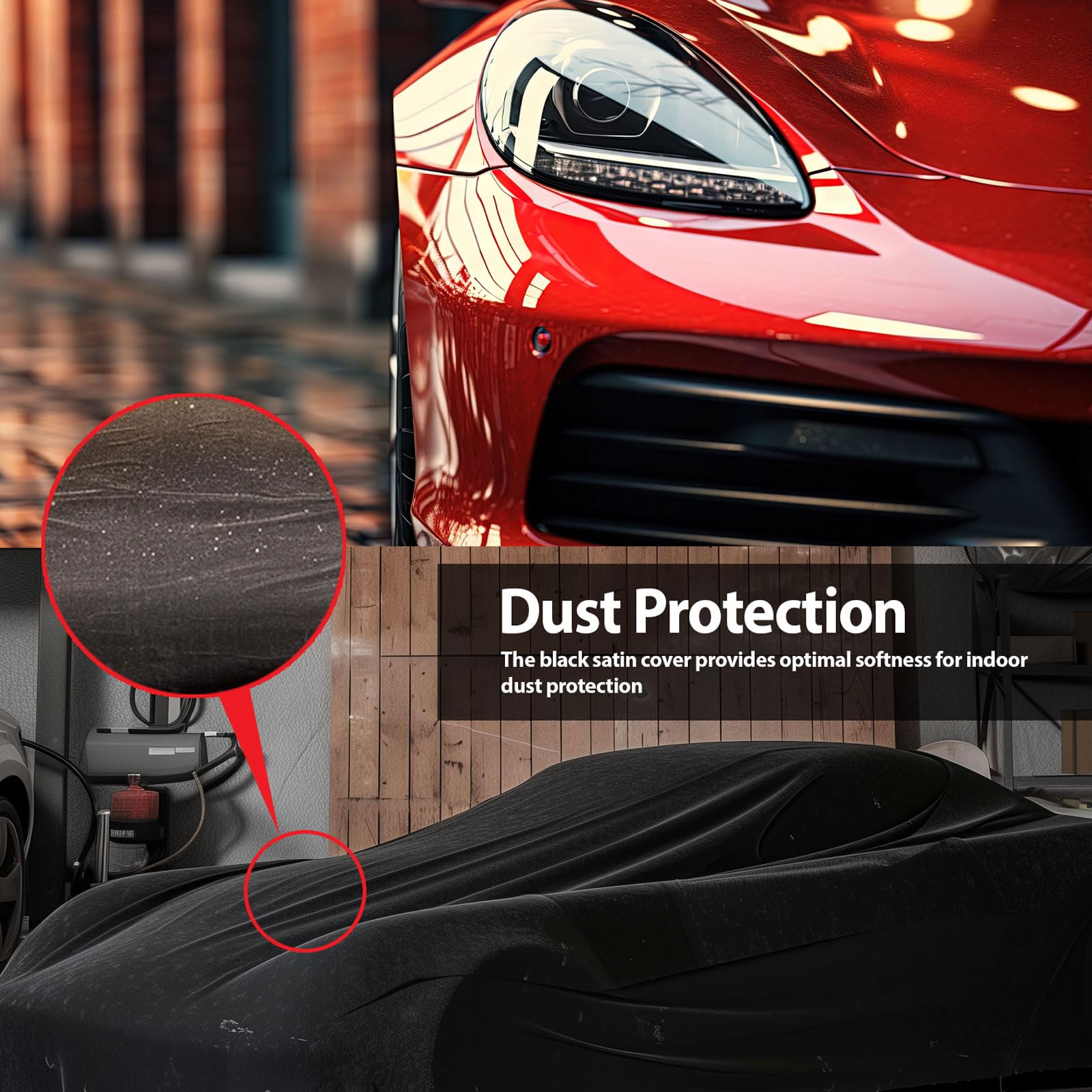 Premium SoftTec Indoor Satin Car Cover for 2024-2025 GMC Hummer EV SUV - Custom Fit Elastic Luxury Dust Protection - Perfect for Car Shows, Underground Parking & Indoor Vehicle Storage (Black)