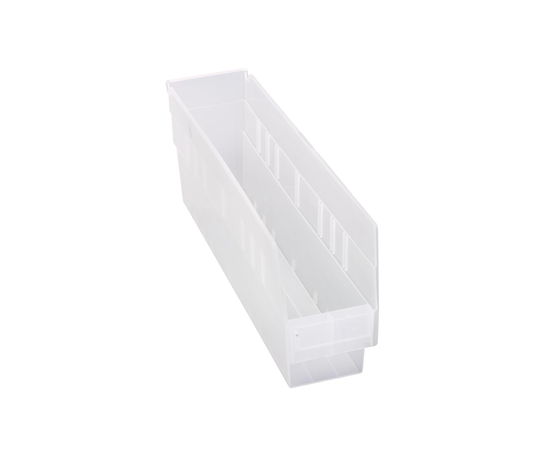 Quantum Storage Systems QSB203CL Clear Hanging Plastic Shelf Bins - 17.875