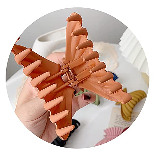 Licogel Large Hair Claw Clips 8PCS - Strong Hold Interlocking Teeth Hair Clips for Women, Solid Color Hair Barrettes & Jaw Clips (Perfect for Ponytails, Buns & Updos)