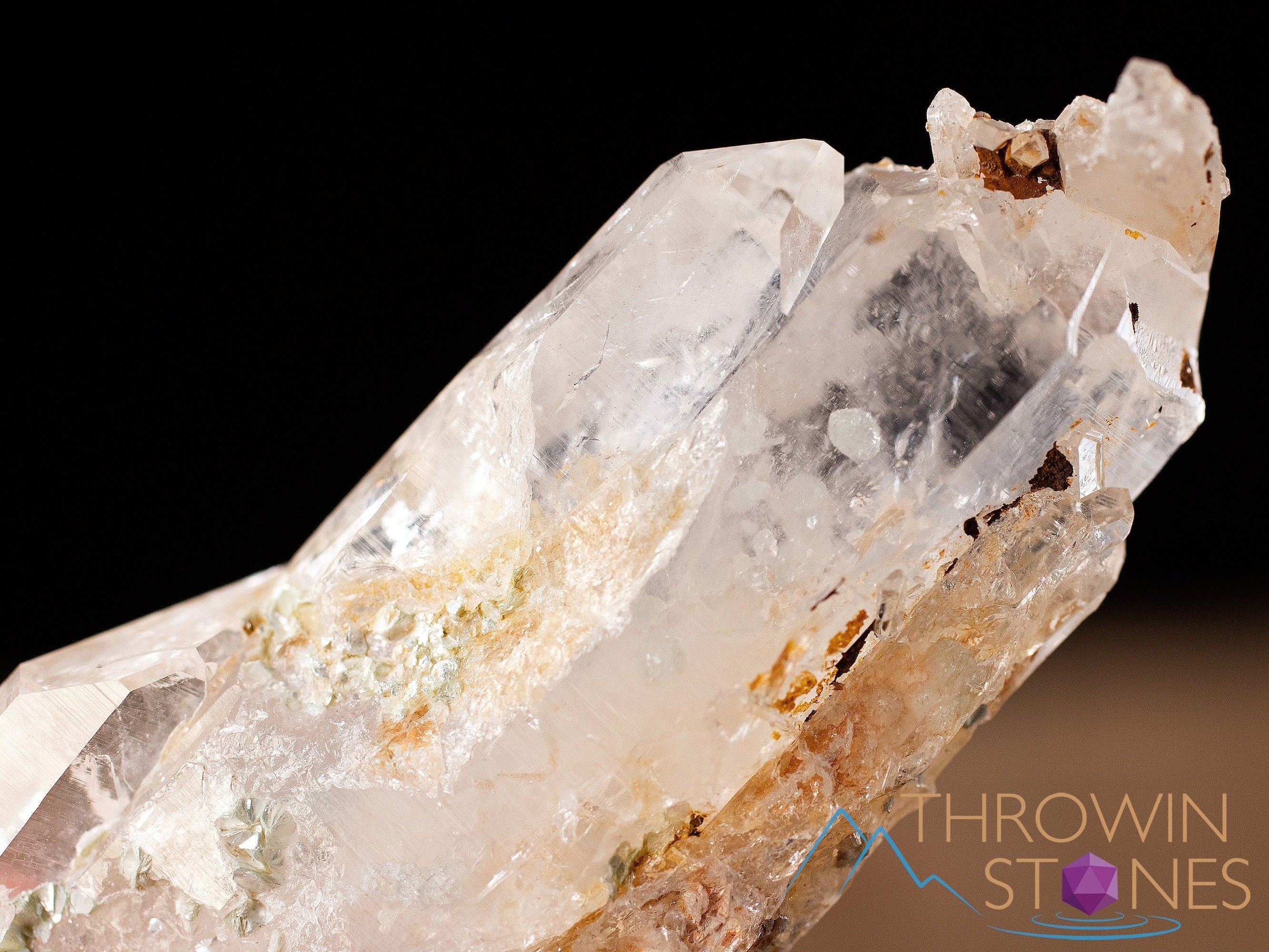 Natural COOKEITE in Clear QUARTZ Raw Crystal - Healing Stone for Home Decor, Housewarming Gift, and Spiritual Energy | Perfect for Meditation, Feng Shui, and Crystal Collection