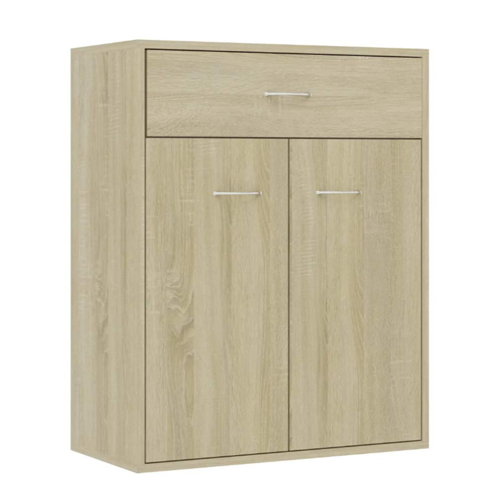 Modern Minimalist Buffet Table with Drawers - Oak Sideboard Console Table for Dining Room, Entryway & Living Room - Multipurpose Storage Cabinet for Display & Organization - Perfect for Home Decor & Entertaining