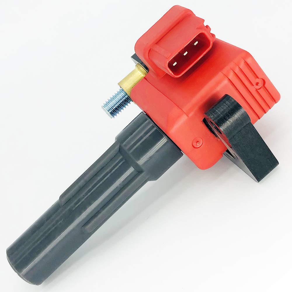 4-Pack Red High Voltage Ignition Coil Set Compatible with Subaru Forester, Impreza, Legacy, Outback, Tribeca 2.0L 2.5L 3.0L 3.6L (1998-2023) - Replaces OEM 22433-AA451 FK0055 FK0334 UF287 UF480 - Improves Engine Performance & Fuel Efficiency