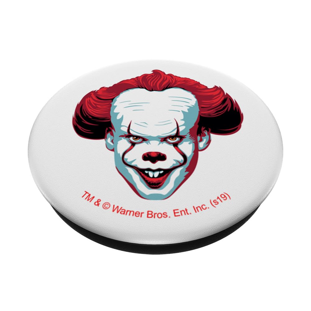 Pennywise IT Clown PopSockets PopGrip - Swappable Adhesive Phone Grip & Stand for iPhone, Samsung, Smartphones - Perfect for Horror Fans, Halloween Decor, Movie Night Accessories