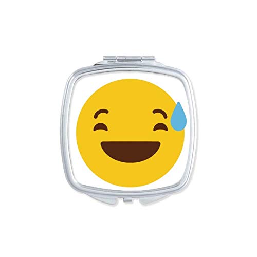DIYthinker Cute Cartoon Mirror - Portable Double-Sided Compact Pocket Makeup Mirror with Funny Chat Face Design - Perfect for Travel, Home Vanity & Gift Giving
