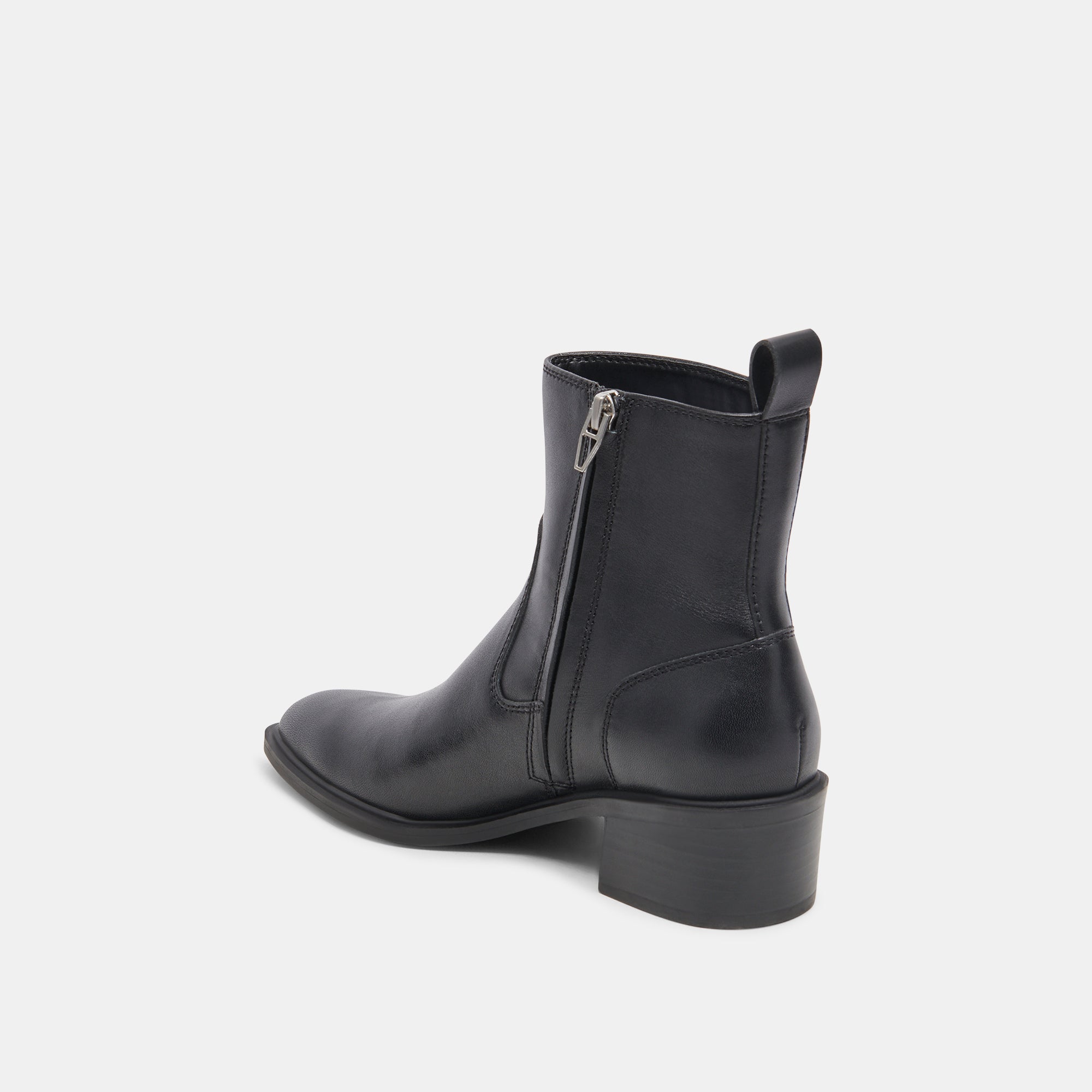 BILI H2O Waterproof Black Leather Booties for Women - Comfortable & Stylish Rain Boots for Outdoor, Hiking, and Daily Wear