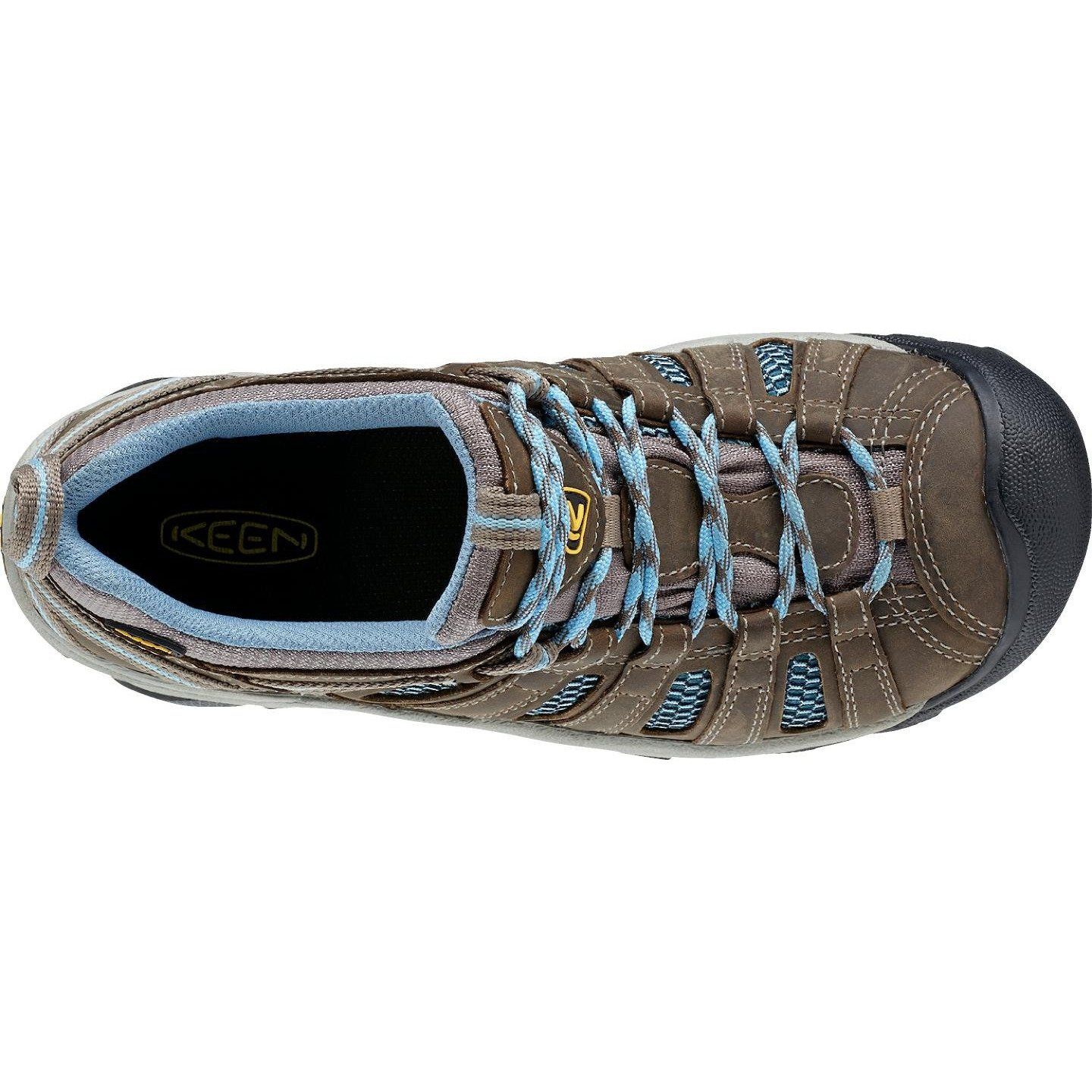 KEEN VOYAGEUR Women's Hiking Shoes - Brindle/Alaskan Blue - Lightweight & Comfortable for Outdoor Adventures, Trail Running & Travel