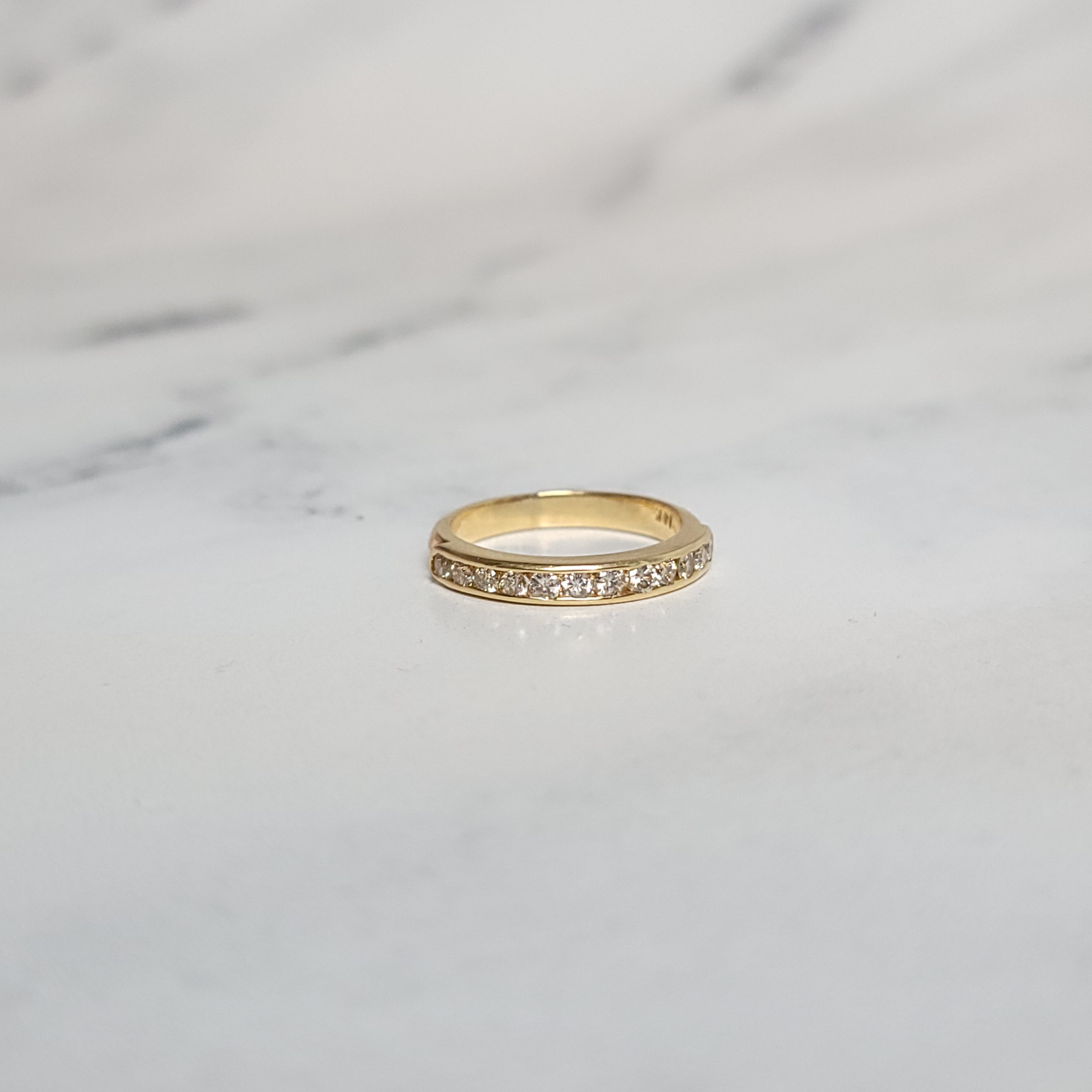 3MM Half Carat Diamond Wedding Band - 14K White Gold Classic Eternity Ring for Women - Perfect for Engagement, Anniversary & Bridal Jewelry Gifts