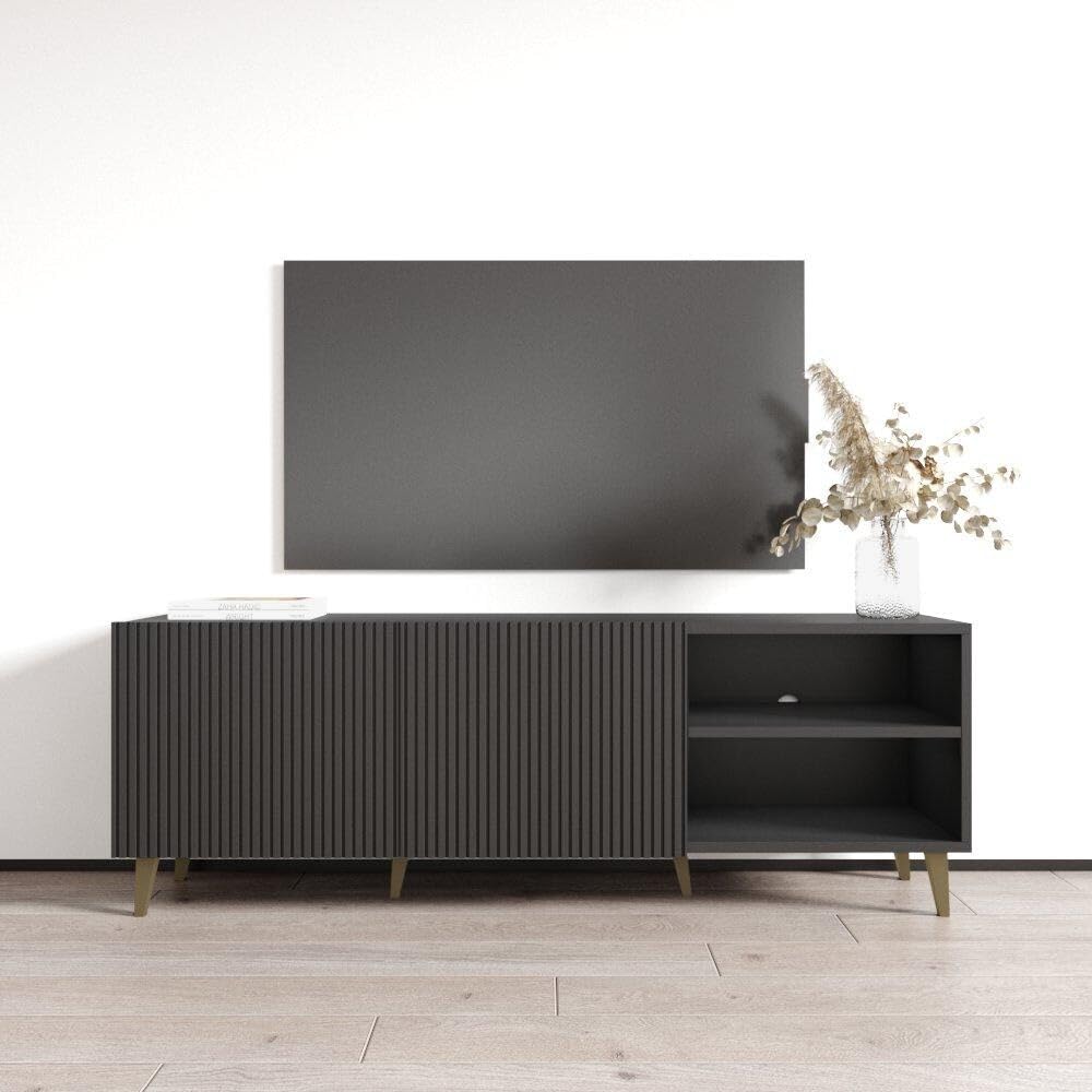 Modern Freestanding TV Stand with Storage Cabinets - 65