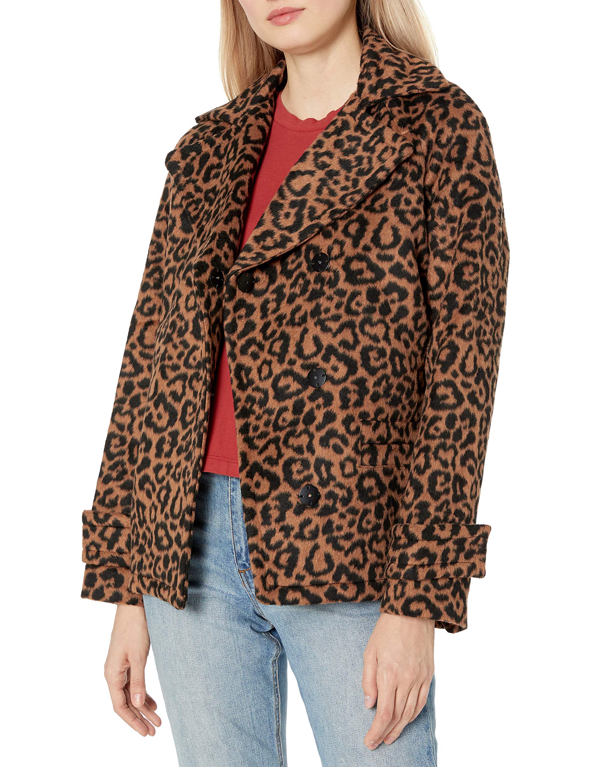 Stylish Women's Leopard Print Long Sleeve Jacket - Fashionable Outerwear for Fall & Winter | Perfect for Casual Outings, Office Wear & Date Nights
