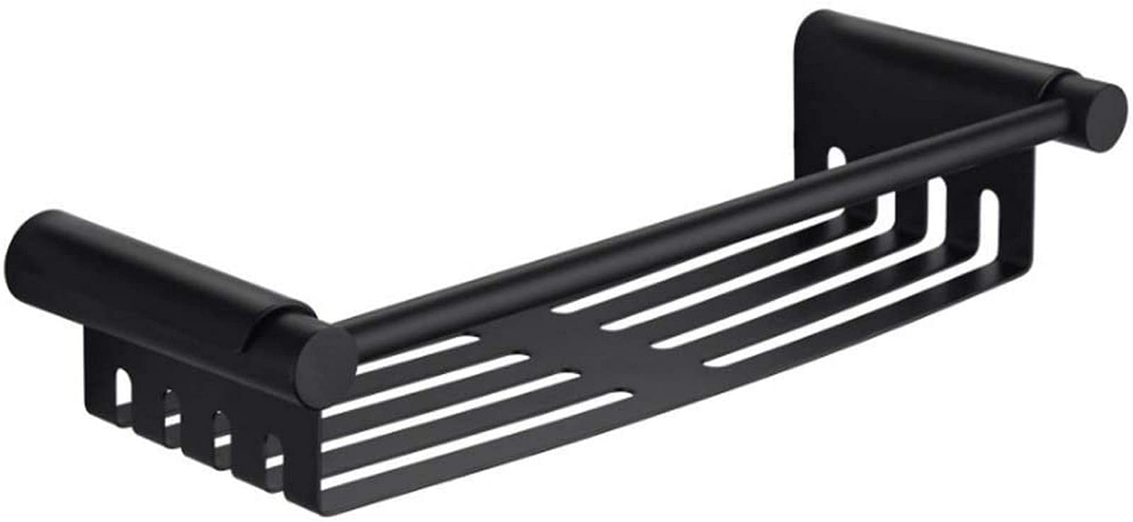Black Stainless Steel Bathroom Shelf - Detachable Towel Rack for Kitchen & Bathroom Storage, Toiletry Organizer, Mirror Front Shelves - Perfect for Home, Bathrooms & Toilet Storage Needs