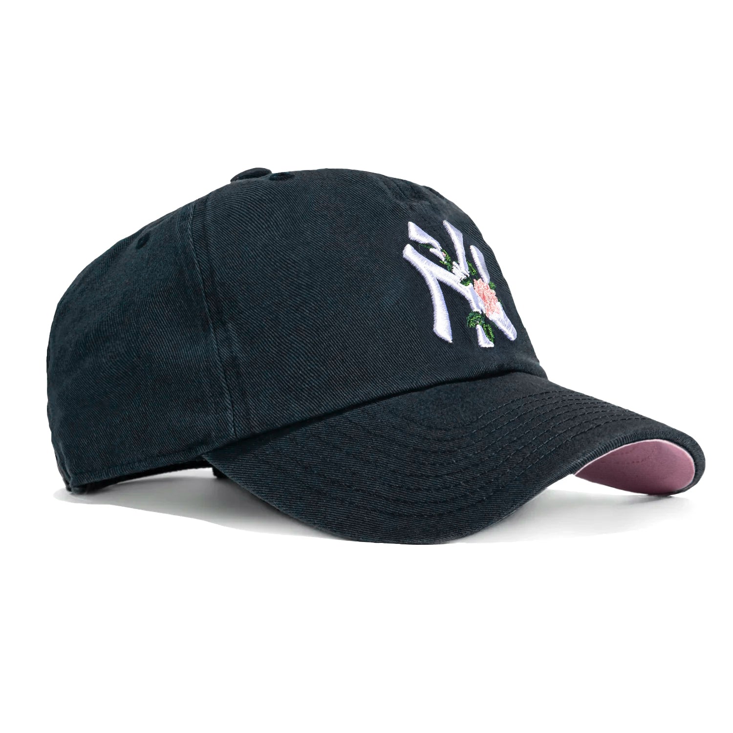 47 Brand New York Yankees Rose Thorn Cleanup Adjustable Baseball Cap - Navy Blue for Men & Women - Perfect for Games, Outdoor Activities & Casual Wear