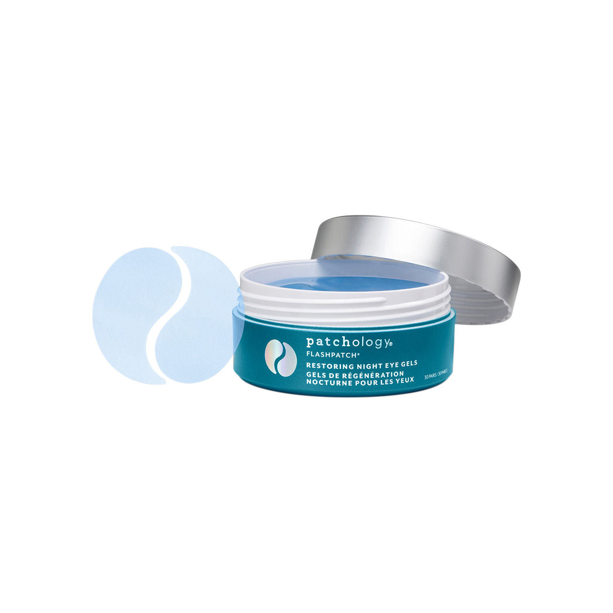 FlashPatch Restoring Night Eye Gels - Hydrating Under Eye Patches for Dark Circles & Puffiness - Perfect for Overnight Skincare & Morning Refresh