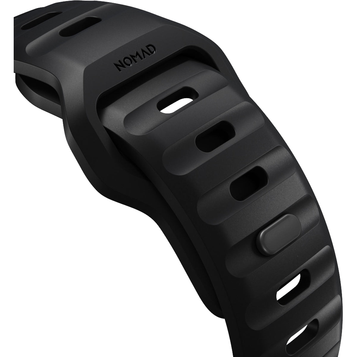 Nomad Sport Band for Apple Watch 45mm & 49mm - Durable & Comfortable Black Silicone Strap - Perfect for Running, Workouts & Everyday Wear
