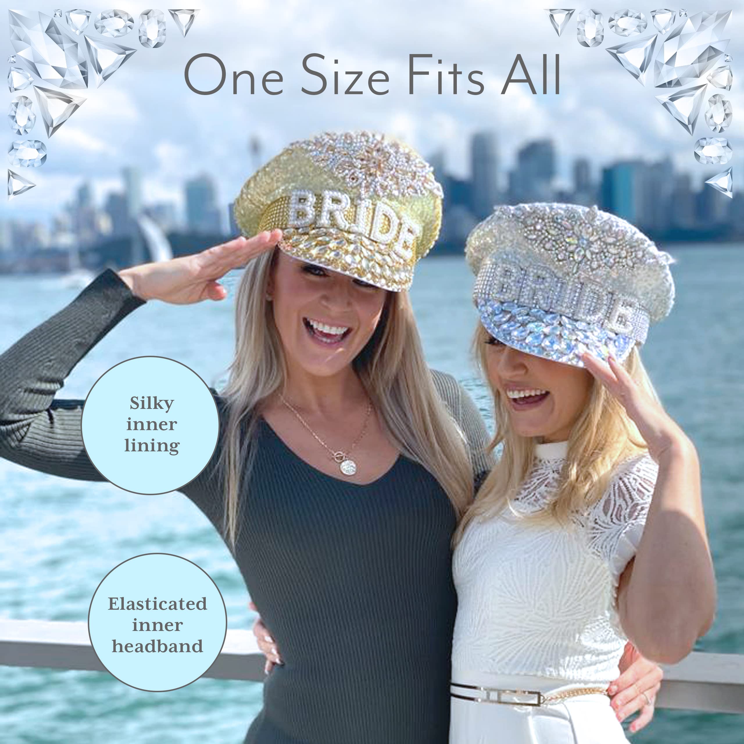 Bride Hat - Funny Bridal Hat for Wedding, Bachelorette Party & Bride Tribe - Perfect for Bridal Showers, Wedding Receptions & Bachelorette Party Games