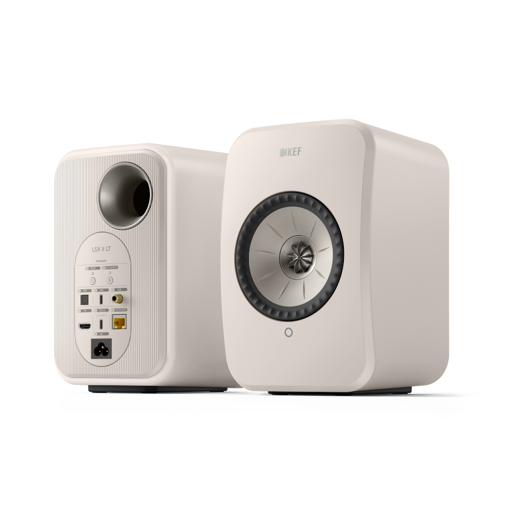 KEF LSX II LT Wireless Hi-Fi Bookshelf Speakers - Premium Powered Audio System for Home Theater, Music & Gaming - Compact Design for Living Room, Office & Studio