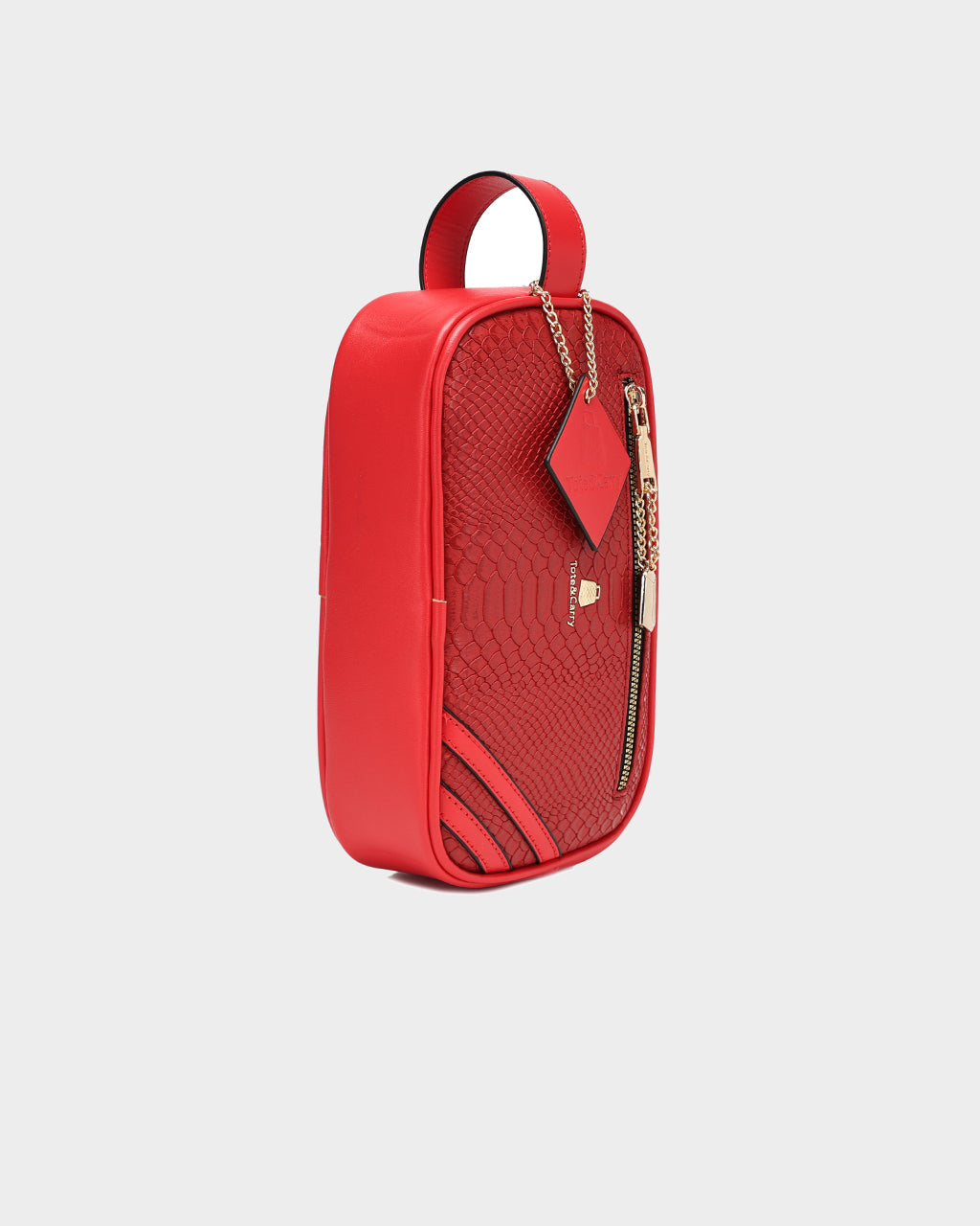 **Apollo 1 Waterproof Travel Toiletry Bag for Men & Women - Red Cosmetic Organizer for Bathroom, Gym, Camping & Air Travel**