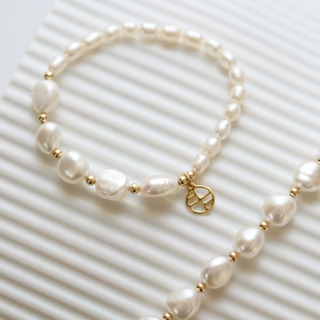 Elegant Fusion Pearl Bracelet for Women - Handmade Freshwater Pearl Jewelry - Perfect for Weddings, Parties & Gifts