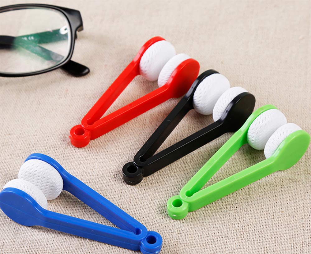 10PCS Mini Glasses Cleaning Brush - Soft Microfiber for Eyeglasses & Sunglasses - Perfect for Travel & Home Use