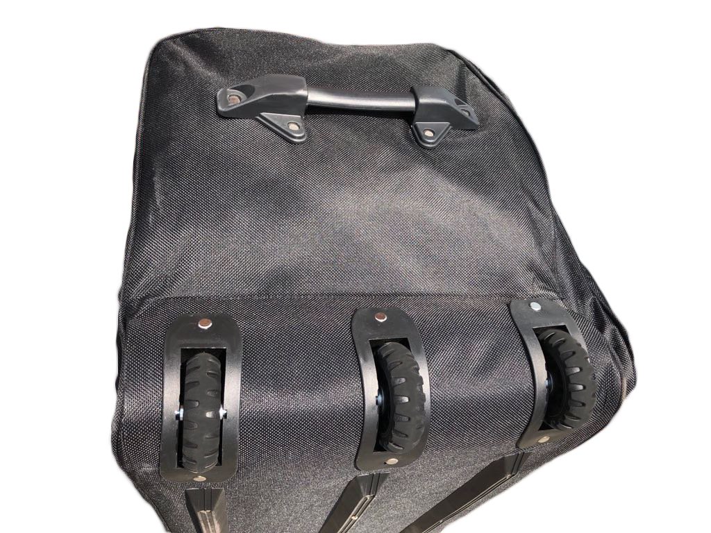 36-inch Rolling Duffle Bag with Wheels - Heavy Duty XL Luggage for Travel, Hockey Gear & Sports Equipment - Oversized Wheeled Duffel Bag for Gym, Camping & Airplane Carry-On (Black)