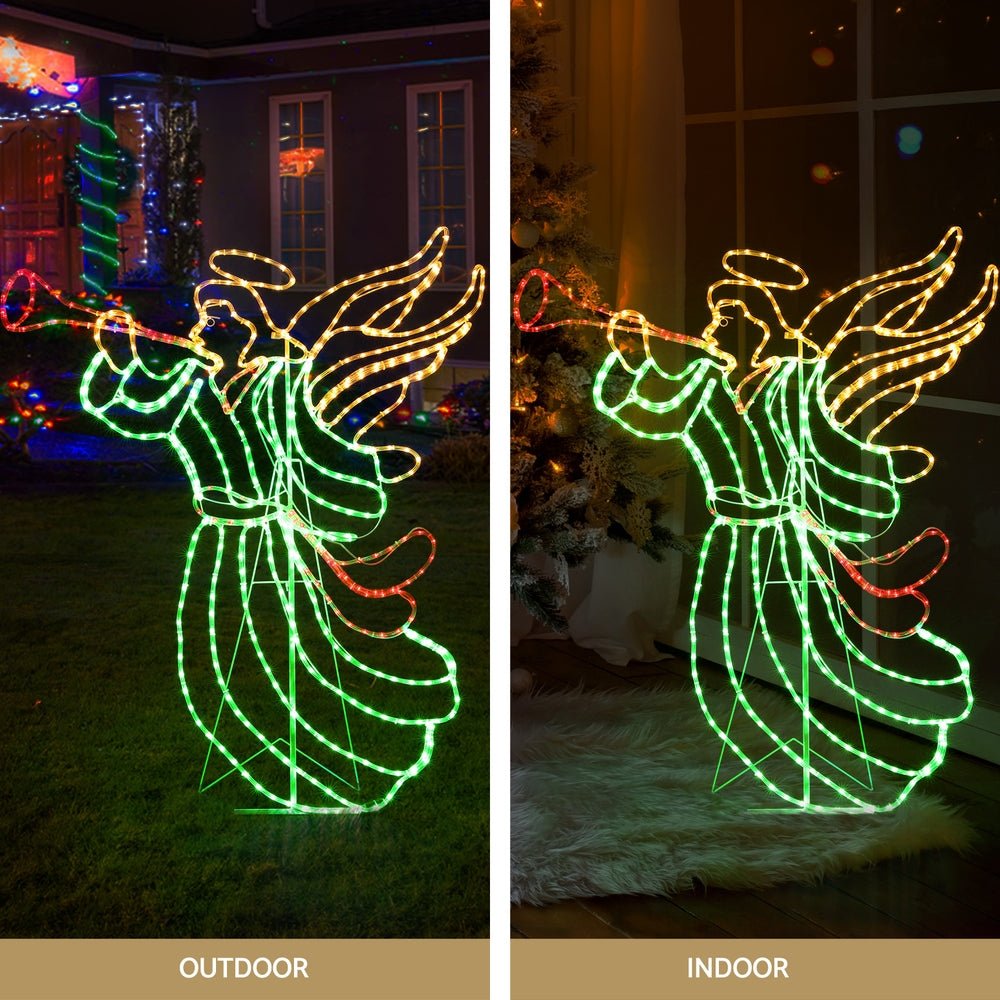 504 LED Christmas Rope Lights - 144cm Outdoor Waterproof Holiday String Lights for Xmas Tree, Home, Yard, Party & Garden Decorations