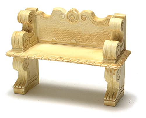 Victorian Miniature Dollhouse Bench for DIY Crafts & Decor