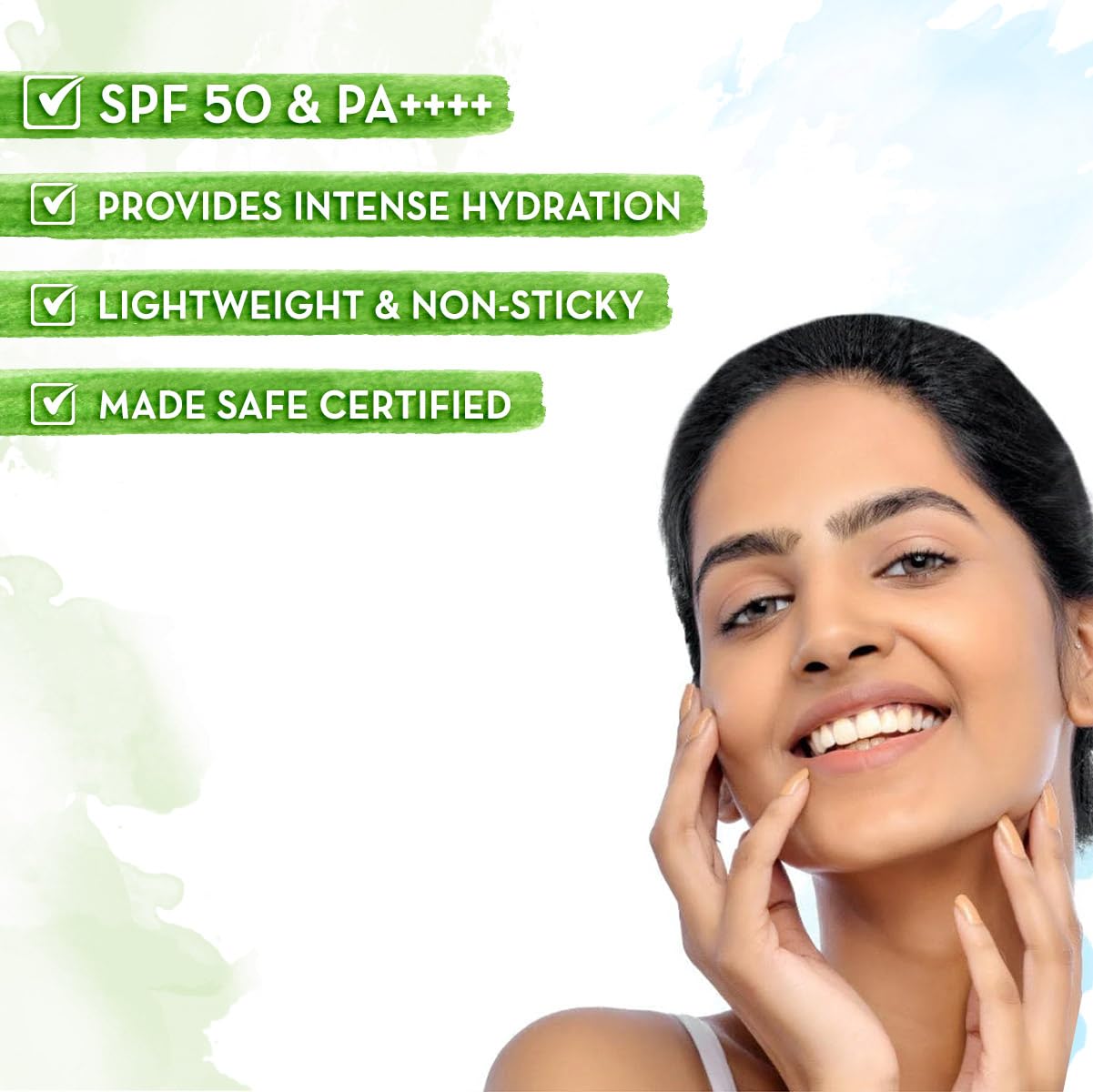 Mamaearth HydraGel Sunscreen SPF 50 PA++++ with Aloe Vera & Raspberry Extract | UVA/UVB Protection | Non-Greasy, Lightweight Formula | 50g | Perfect for Beach, Outdoor Sports & Daily Sun Protection