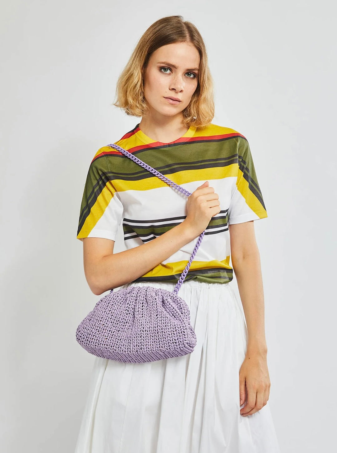 Handmade Crochet Game Purse for Women - Elegant Lilac Crossbody Bag for Nintendo Switch, Cards & Essentials | Perfect for Gaming, Travel & Everyday Use