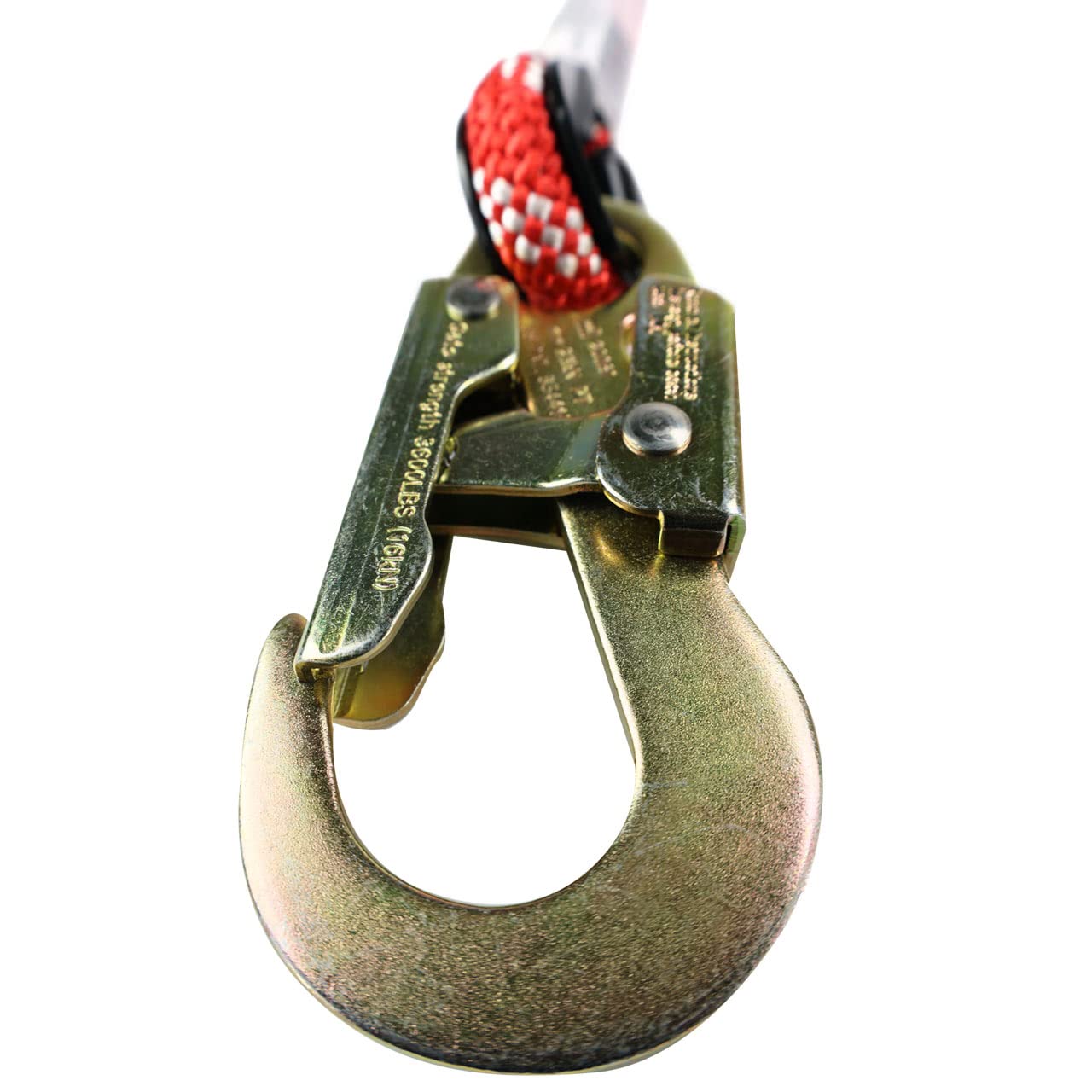 Red-3 2-in-1 Prusik Positioning Lanyard - 10FT Static Kernmantle Rope (1/2