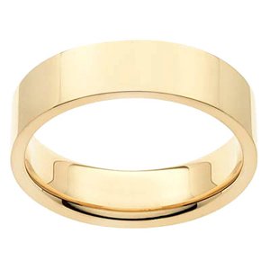 14K Yellow Gold Comfort Fit Plain Wedding Band for Men - Classic & Durable Ring for Everyday Wear, Anniversary, or Proposal