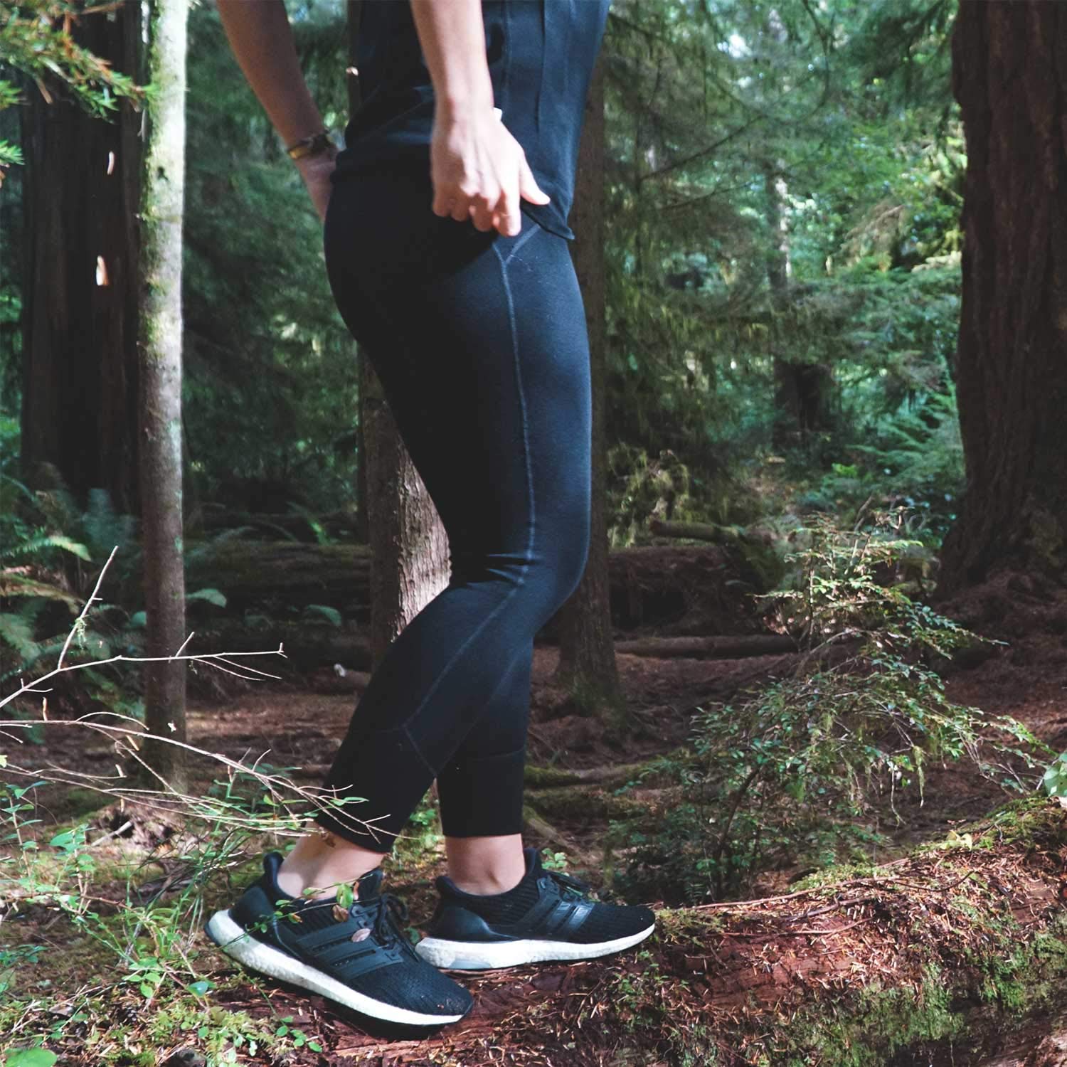 Women's Merino Wool Leggings - Midweight Thermal Base Layer for Hiking, Yoga & Winter Activities - Soft & Warm Activewear Pants