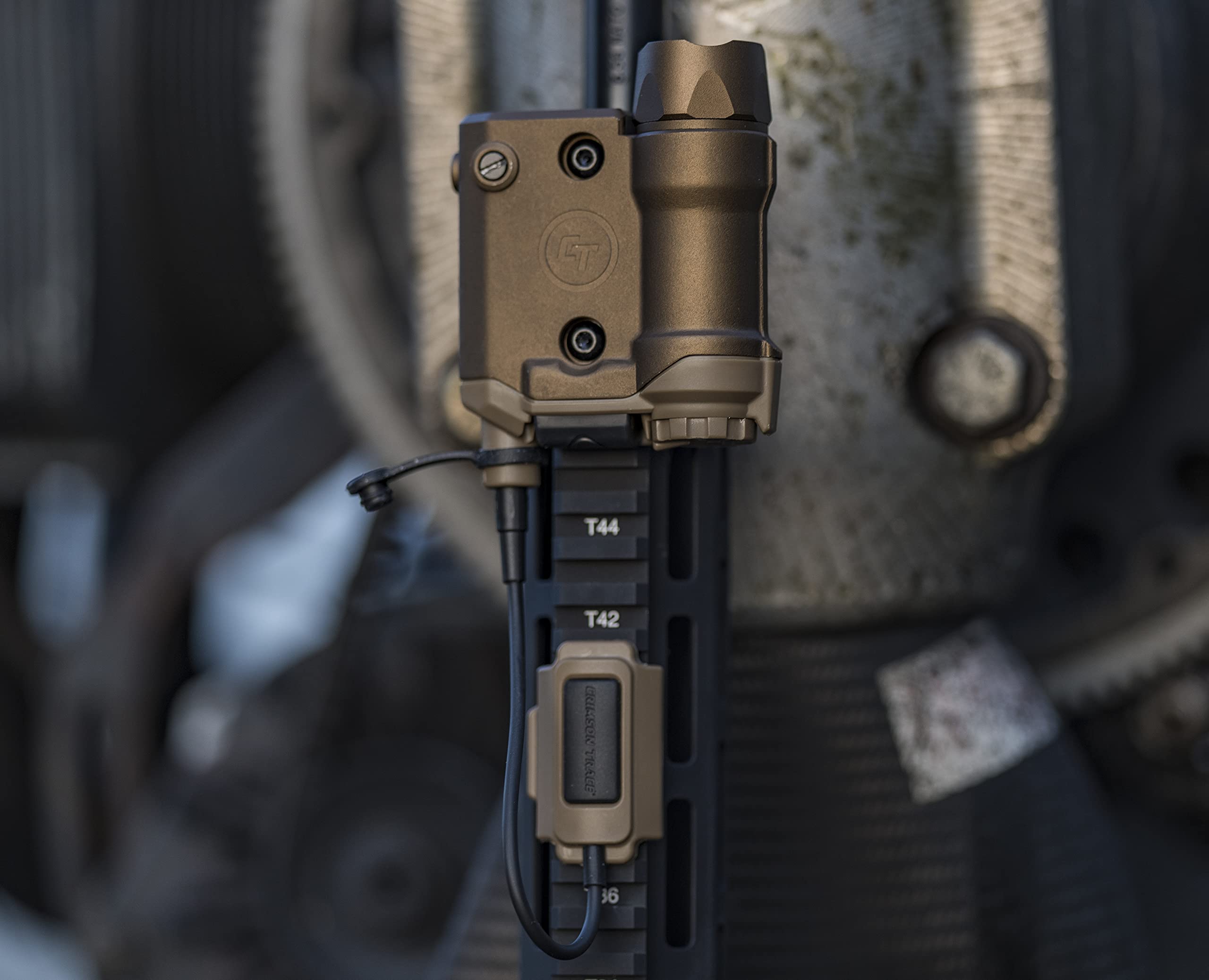 Crimson Trace CMR-301 FDE Railmaster Green Laser Sight with 1000 Lumen Adjustable LED Flashlight & Rechargeable Battery - Perfect for Shooting, Competition, Range Practice & Tactical Training