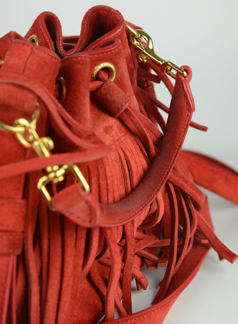 Saint Laurent Emmanuelle Red Leather Crossbody Bag - Luxury Designer Handbag for Women, Perfect for Parties, Date Nights & Special Occasions