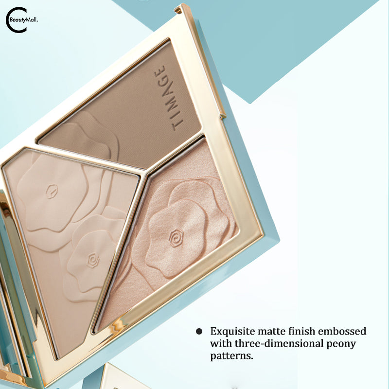TIMAGE 3 Color Cream Contour Concealer Palette - Face Makeup Kit for Highlighting & Contouring - Perfect for Everyday Use, Photo Shoots & Special Occasions