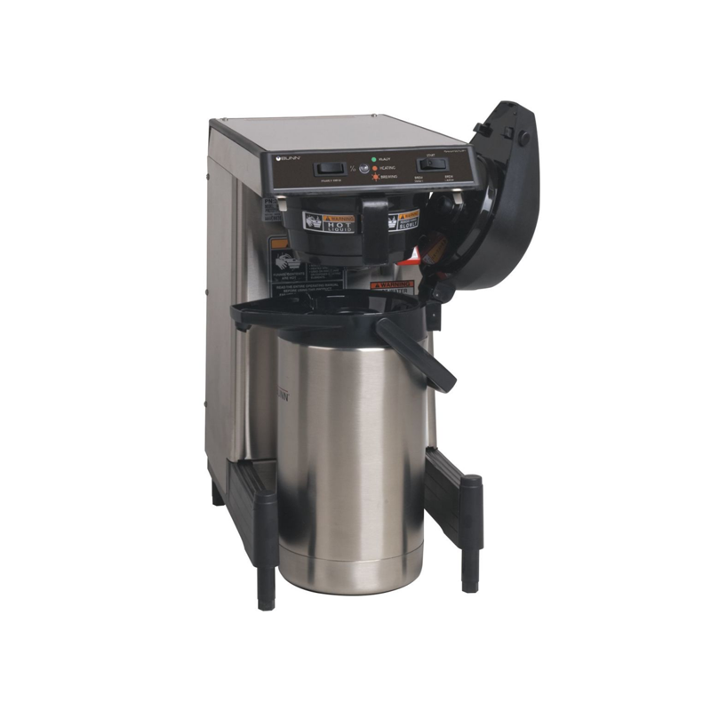 Bunn 39900.6006 WAVE15 S APS Airpot System with Plastic Funnel - Commercial Coffee Dispenser for Offices, Restaurants & Catering Events