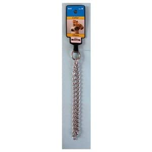 Heavy Duty Weight Chain Dog Collar - 16 Inch Adjustable Small/Medium Size for Training & Security - Perfect for Strong Dogs, Outdoor Activities & Obedience Training