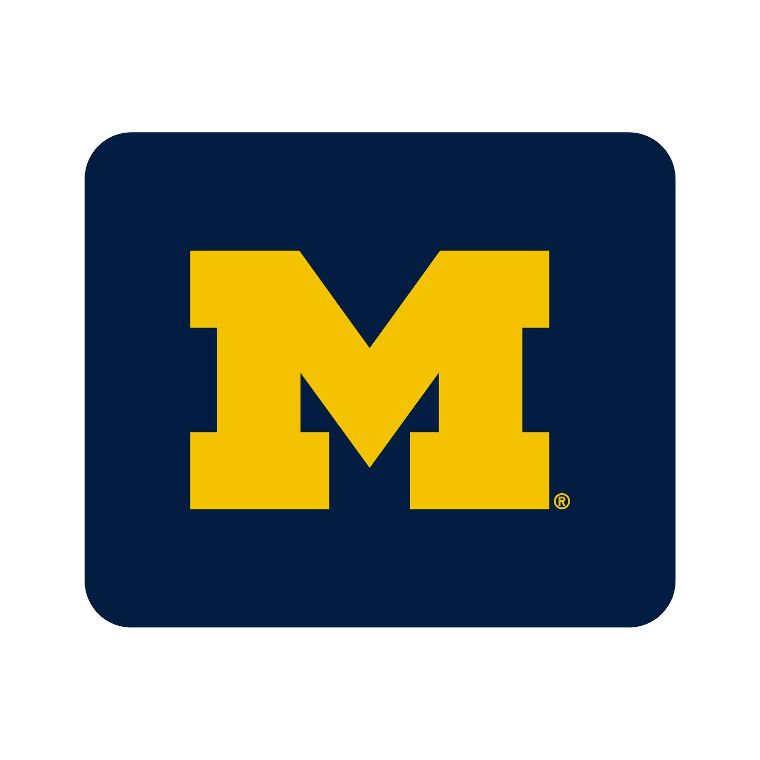 University of Michigan Logo Standard Fabric Mouse Pad - Non-Slip Desk Accessory for Gaming & Office Work - Classic V3 Design for Computers & Laptops - Perfect for Dorm Rooms, Home Offices & Workstations