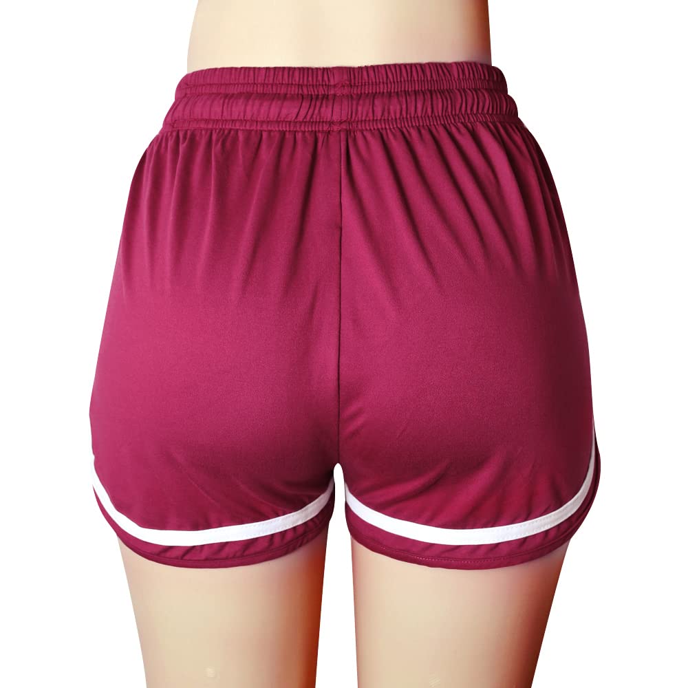 Women's Athletic Workout Shorts - Gym, Yoga, Running & Fitness Sports Shorts for Women - Comfortable Lounge Short Pants for Exercise, Training & Casual Wear