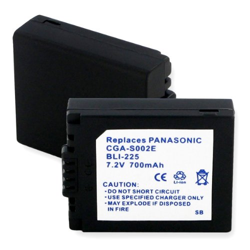 Original High-Capacity Replacement Battery for Panasonic CGR-S002, DMW-BM7 - Compatible with Lumix Cameras - Perfect for Travel Photography & Vlogging
