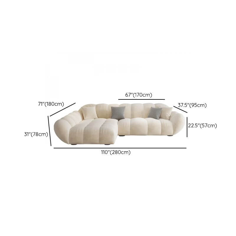 L-Shaped Left-Facing Reclining Sofa with Concealed Support for 5/4/3 Seaters - Perfect for Living Room, Home Theater & Family Gatherings
