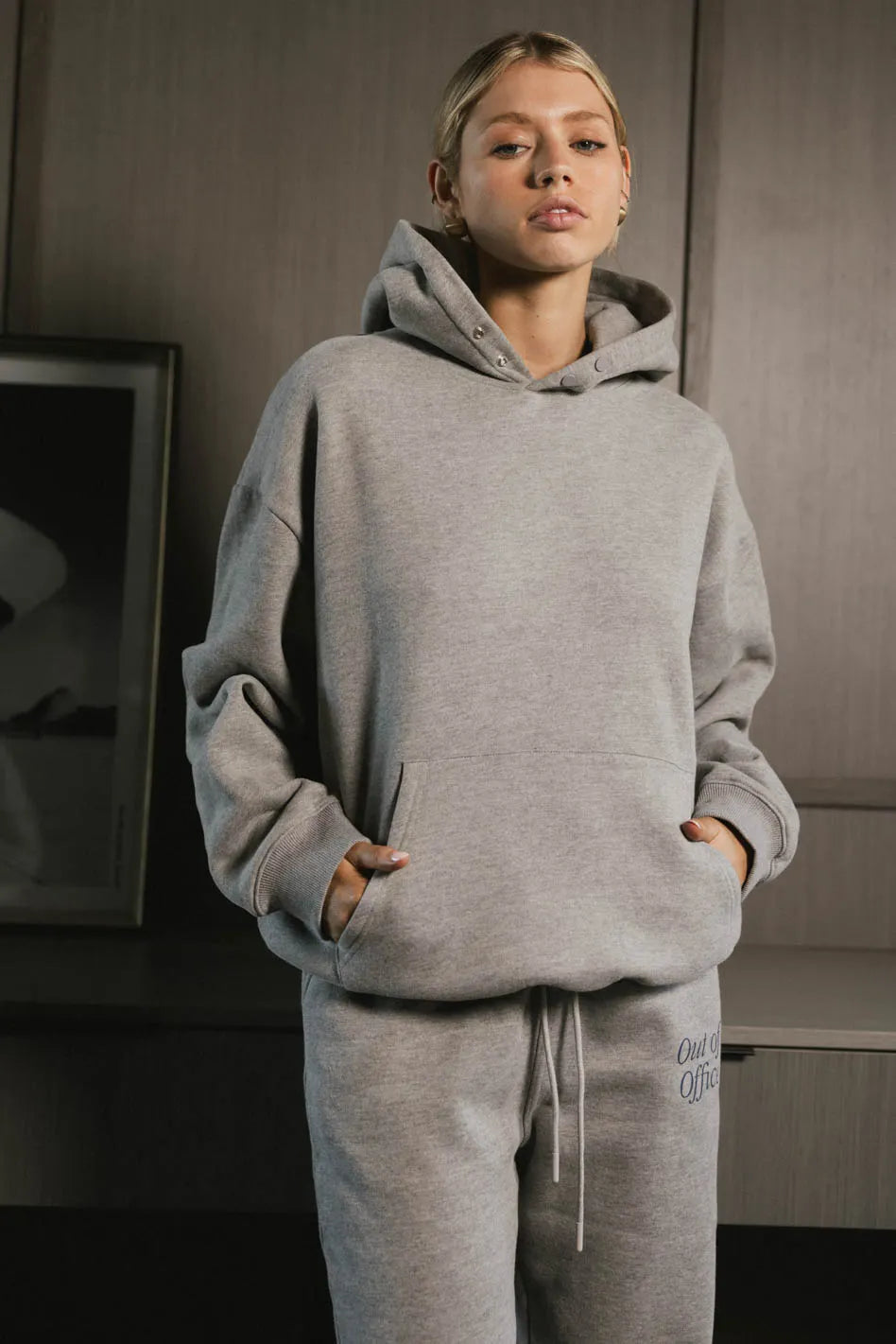 Out of Office Sweatshirt - Cozy Heather Grey Pullover for Women | Casual Loungewear & Work From Home Comfort | Perfect for Relaxing, Running Errands and Coffee Dates