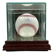 Authentic Mookie Betts Dodgers Signed Rawlings Official MLB Baseball with JSA COA & Glass Display Case - Perfect for Collectors, Fans, and Sports Memorabilia Displays