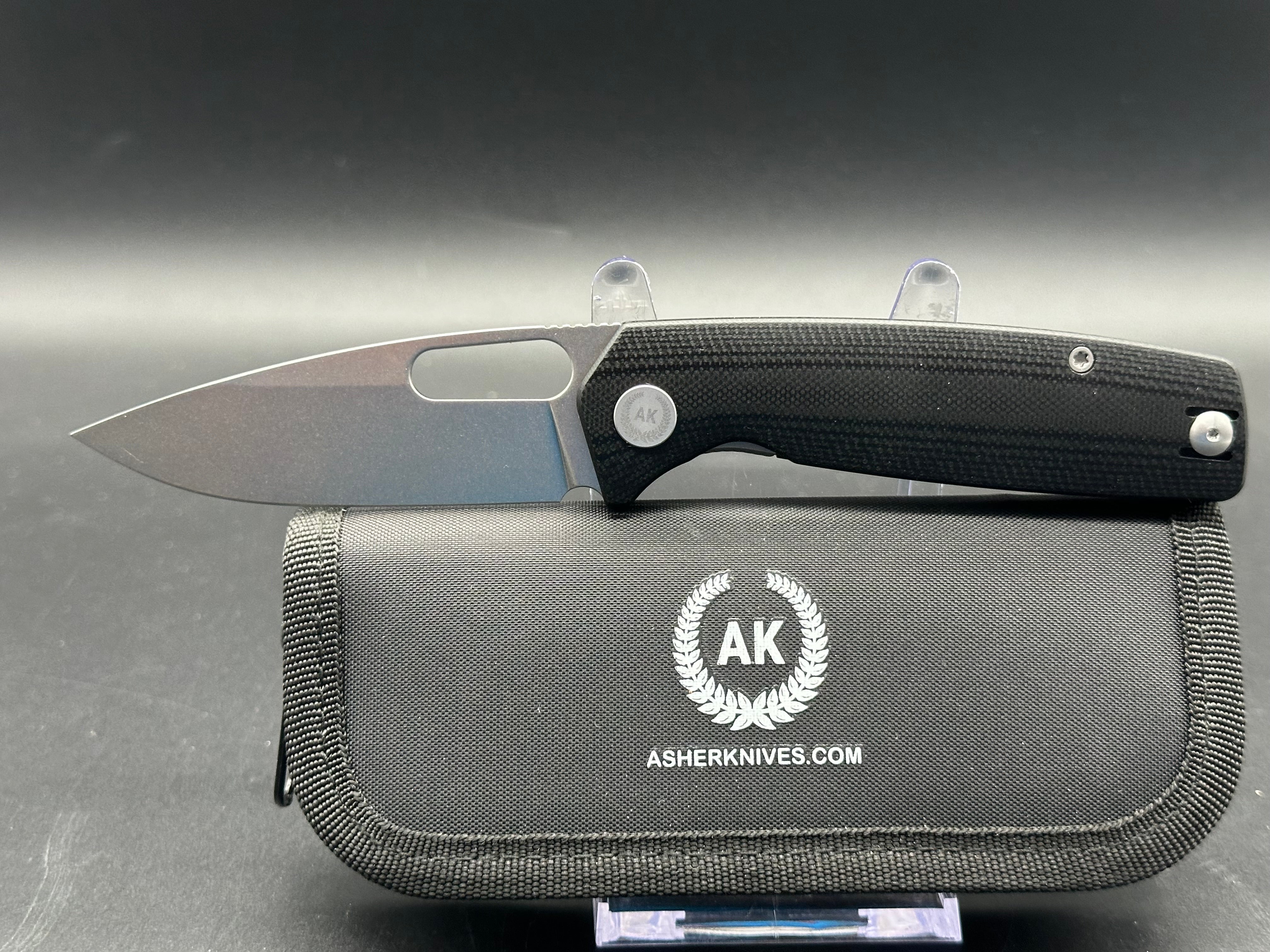 Asher Spiro G10 Folding Knife - 3.2
