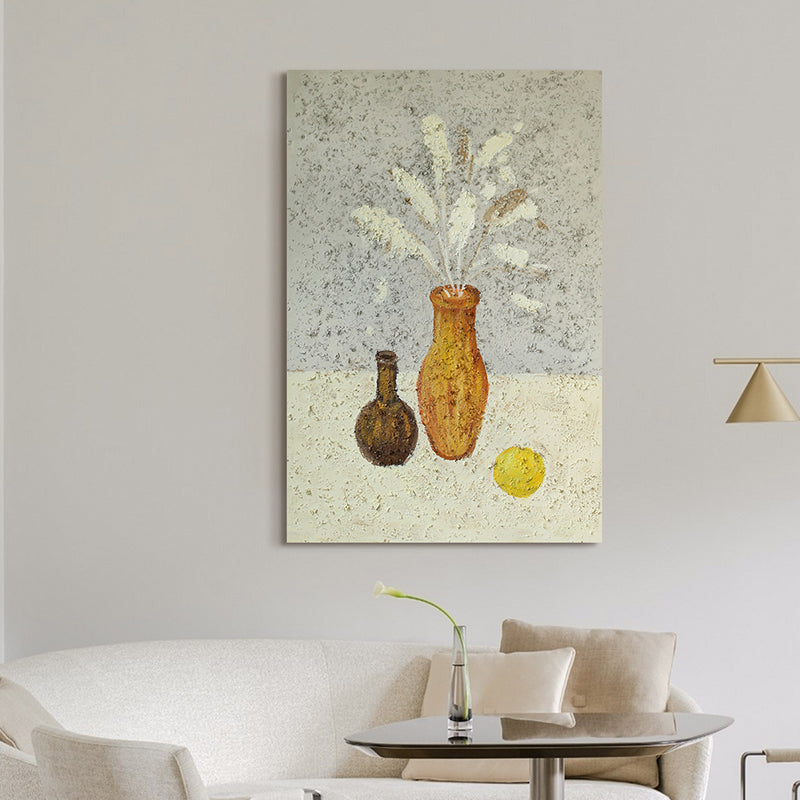 Blossoming Original Still Life Mixed Media Art - Heavy Textured Contemporary Acrylic Painting on Canvas - Elegant Home Wall Decor for Living Room, Bedroom & Office