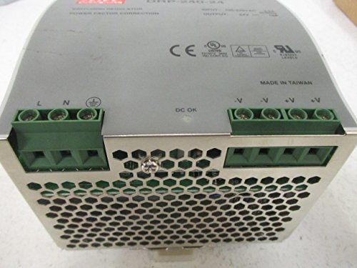 Mean Well DRP-240-24 240W 24V 10A AC to DC Power Supply - Industrial, LED Lighting, CCTV Security System Power Source