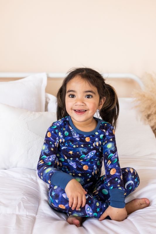 Space Oddity Two Piece Pajama Set - Comfortable Cotton Sleepwear for Women & Men | Perfect for Lounge, Sleep & Relaxation at Home