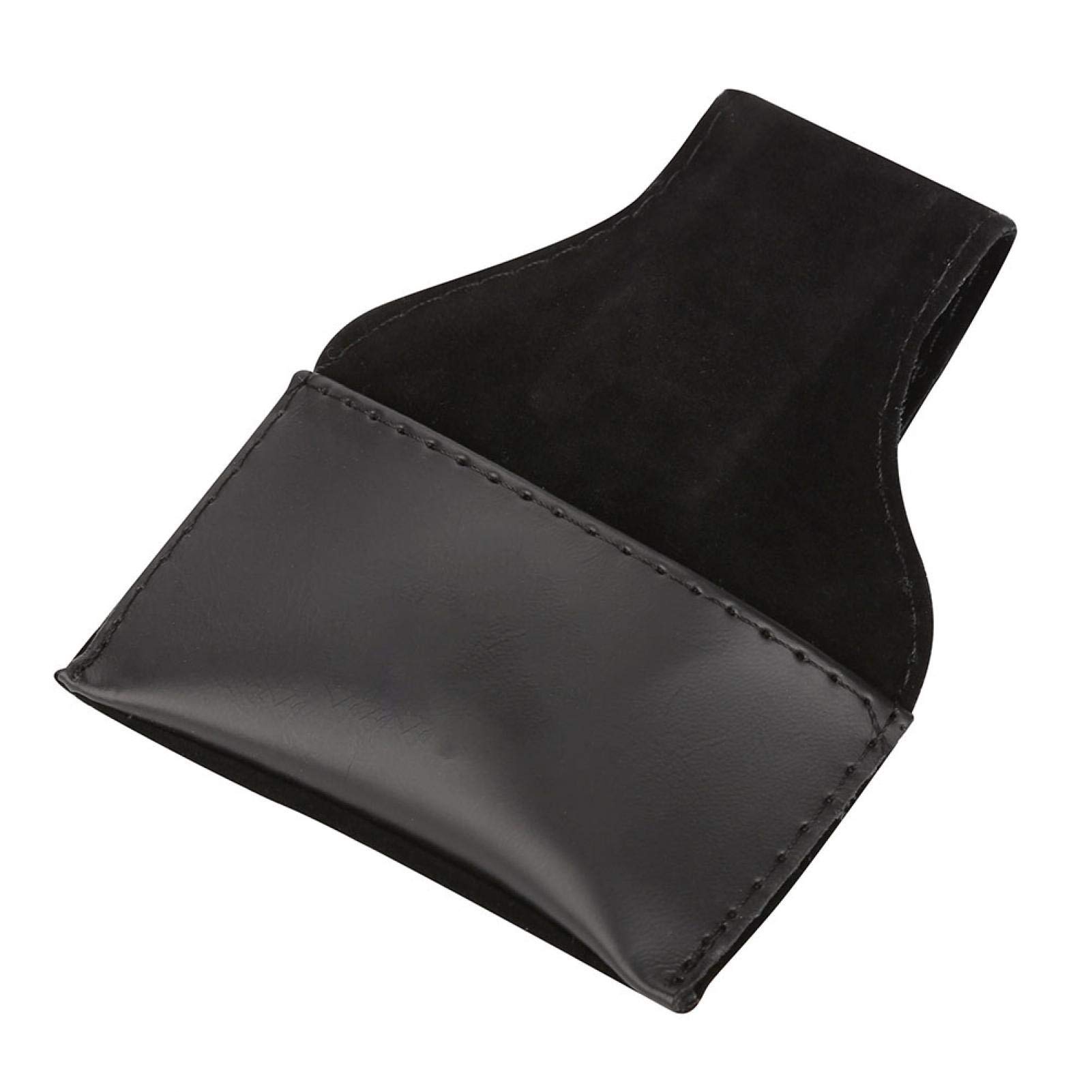 Keenso Cue Chalk Holder - Portable PU Leather Billiard Chalk Pouch Bag Accessory for Pool Players (Black) | Perfect for Bar, Game Room & Professional Pool Tournaments