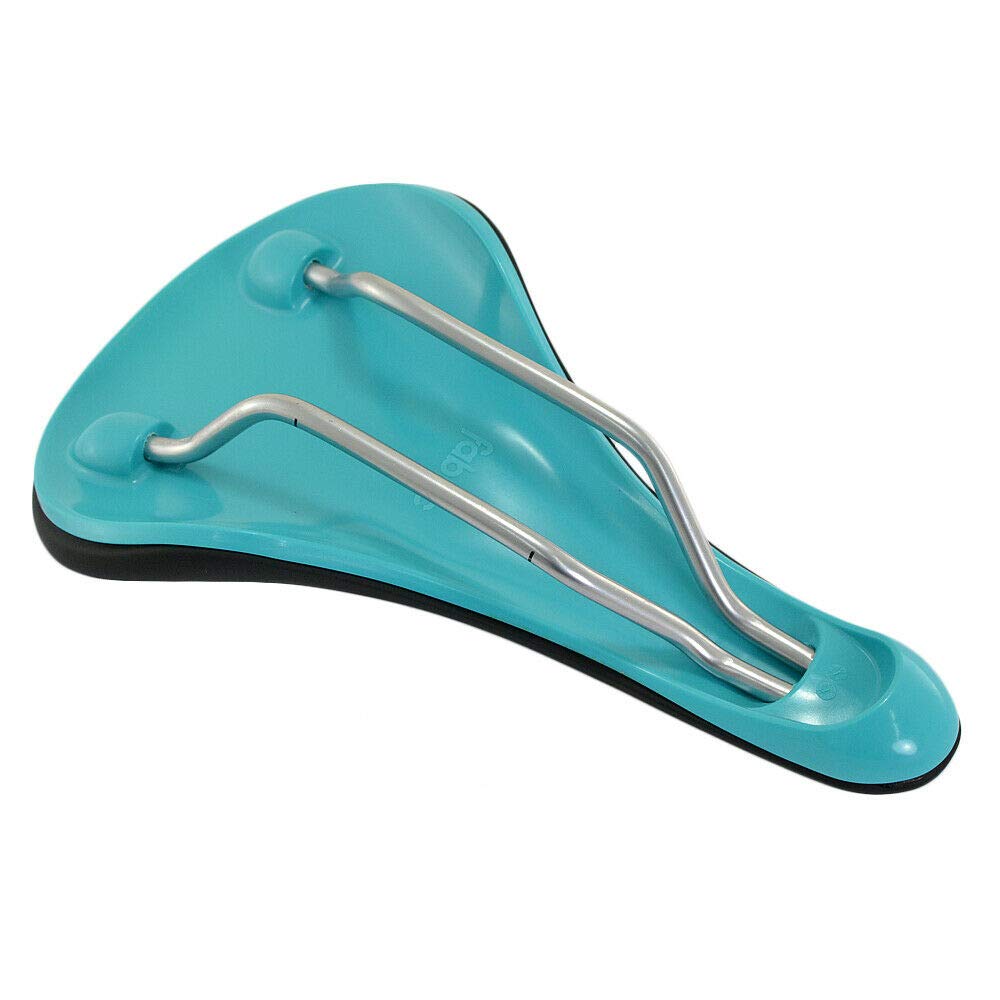 Premium Fabric Scoop Elite Gel Radius MTB & Road Bike Comfort Saddle - Ergonomic Design for Long Rides (Black/Blue, VL1952) | Ideal for Mountain Biking, Road Cycling & Commuting