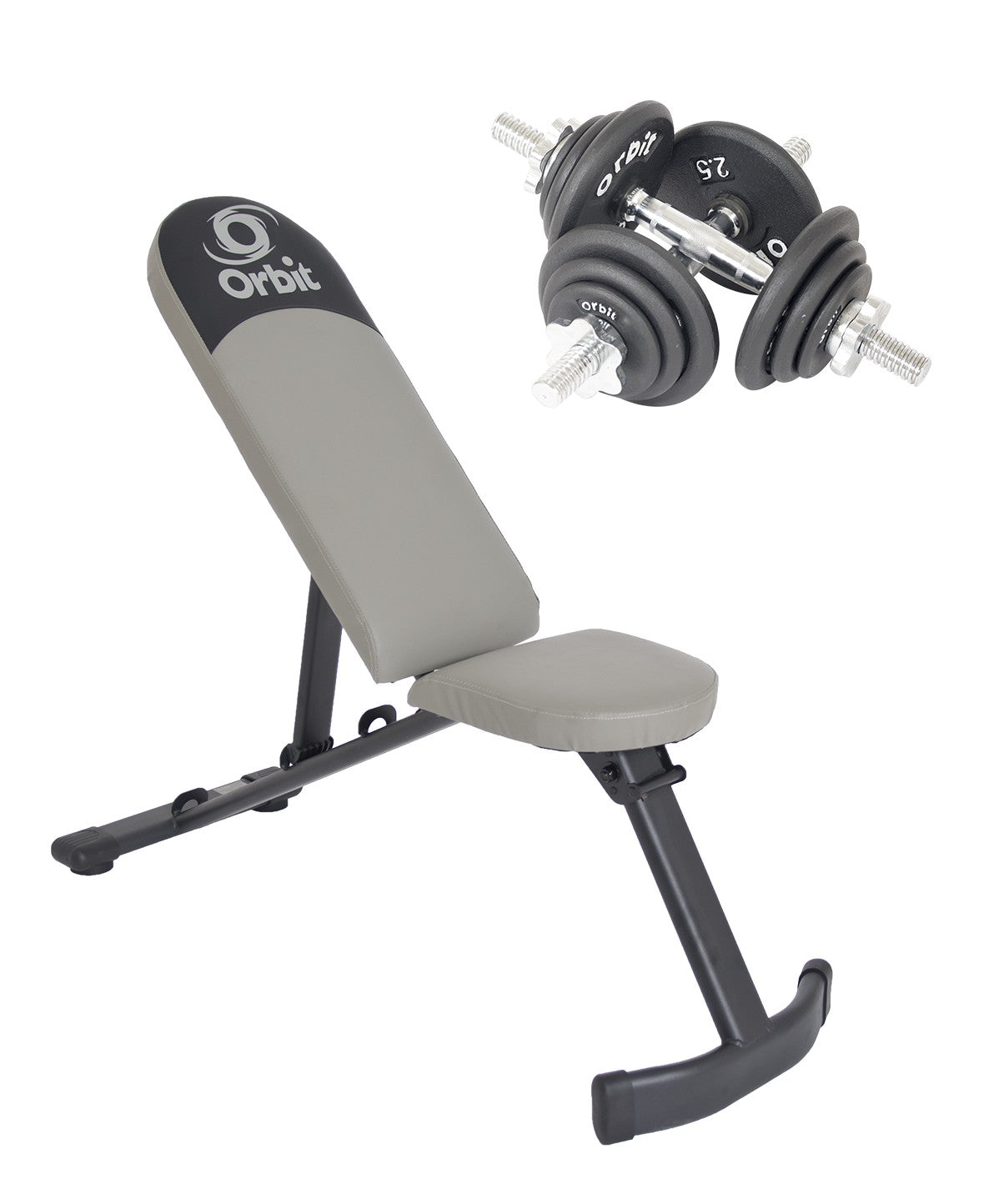 Adjustable FID Weight Bench with Dumbbell Set for Home Gym Strength Training & Full-Body Workouts