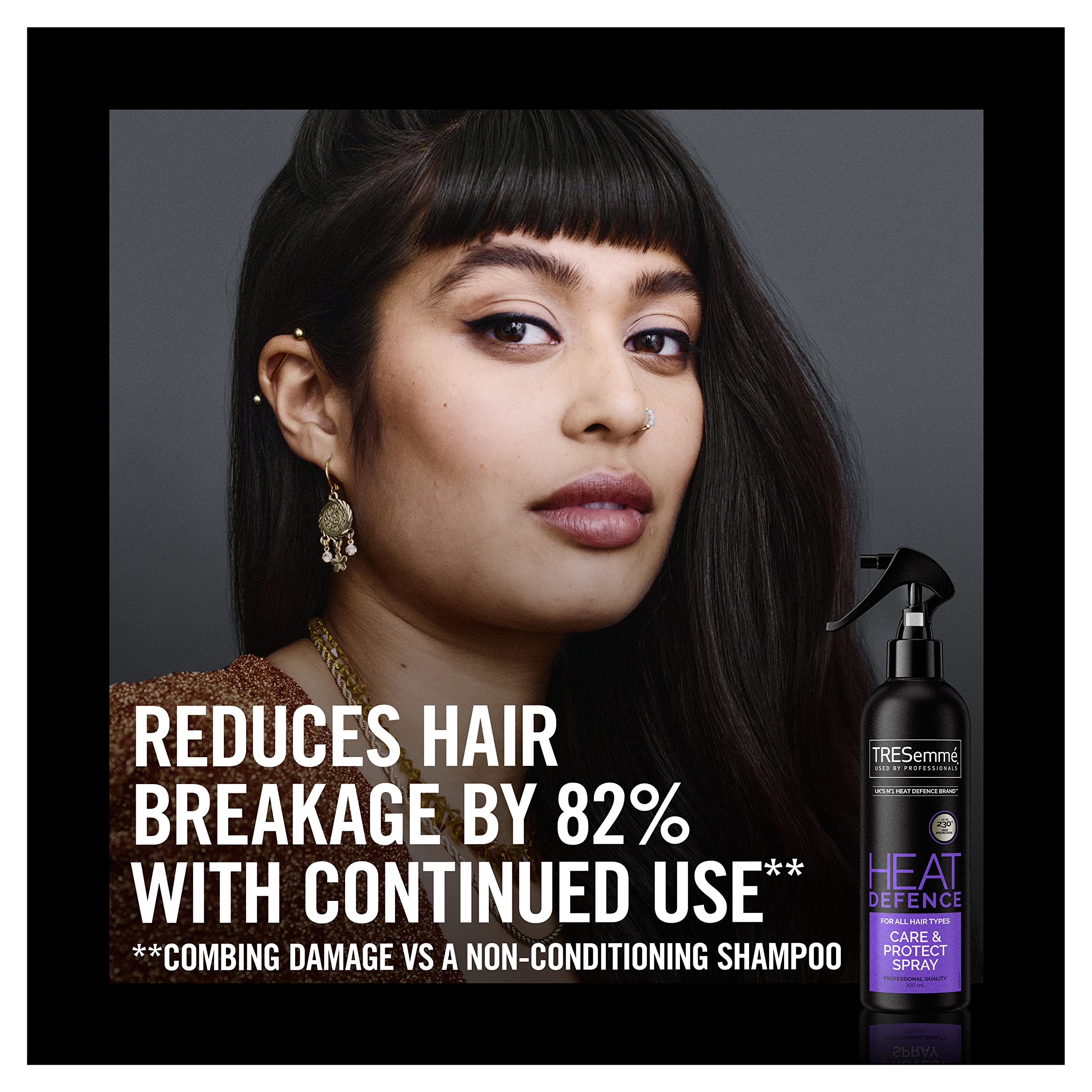 TRESemme Heat Protectant Styling Spray 300ml - Shield Hair from Heat Damage for Smooth, Frizz-Free Styling - Perfect for Blowouts, Flat Ironing & Curling